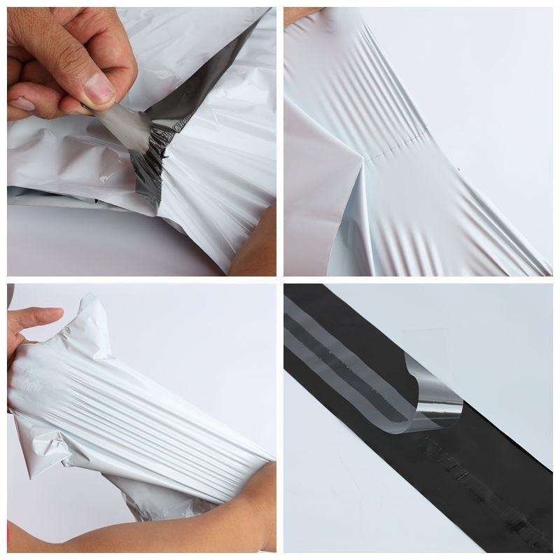 Impresión gravada Bolsa de correo de envío impermeable sello adhesivo fuerte 10 colores