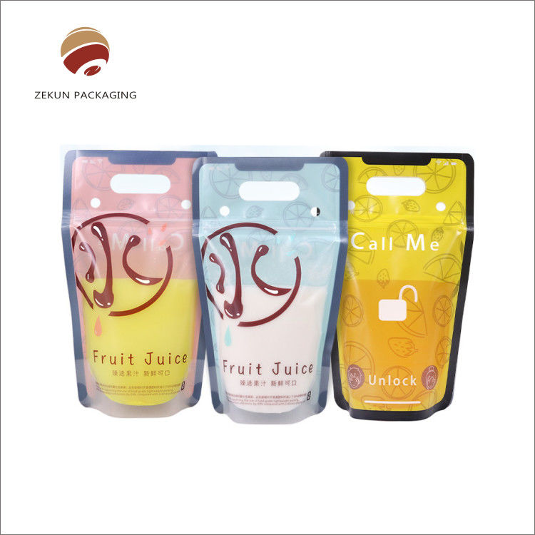 Ziplock personalizable bolsillo de pie colores vibrantes resistencia a la humedad