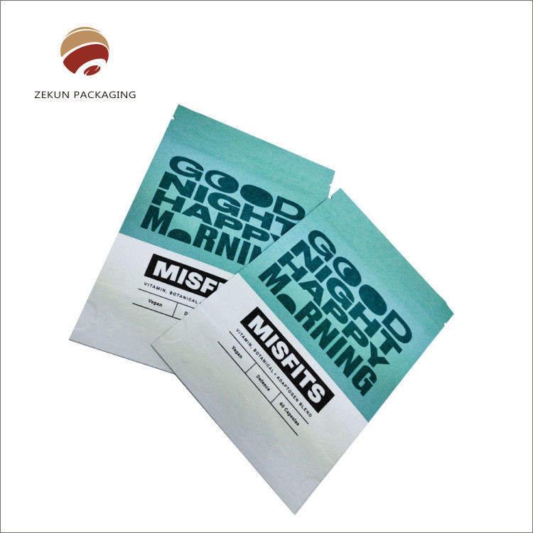 Bolsas de embalaje de PET con sello térmico Impresión de logotipo de cremallera