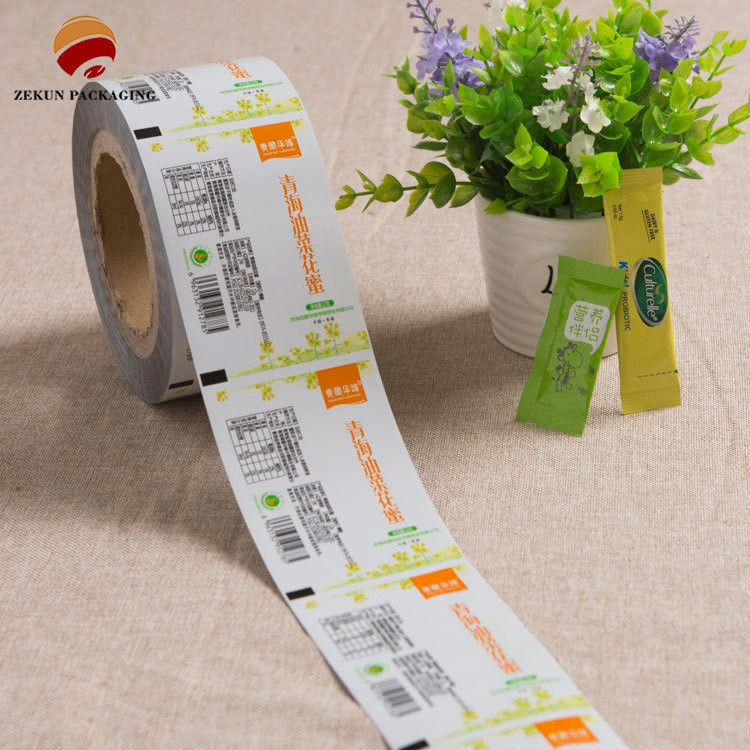 Rollo de película flexible de PET/AL/PE con características de diseño personalizado acabado brillante Varias capacidades