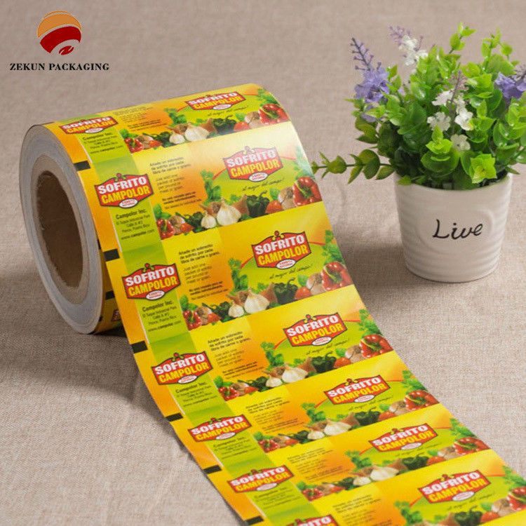 Película de embalaje de alimentos ecológicos personalizada y impresión basada en el diseño del cliente para el embalaje