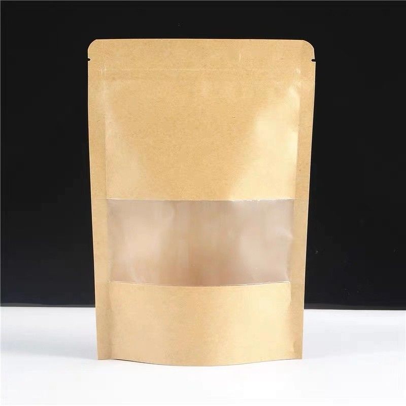 Bolsa de cerradura de papel Kraft personalizable hasta 10 colores a prueba de lágrimas