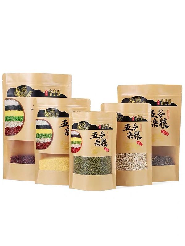 Bolsa impresa multicolor de papel kraft para embalajes ecológicos