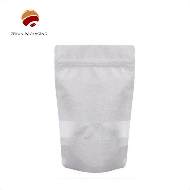 Bolsa de cerradura de papel Kraft personalizable hasta 10 colores a prueba de lágrimas