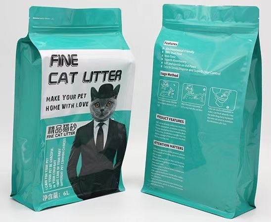 Bolsas de vacío de alimentos con acabado brillante personalizado Bolsas de alimento para animales con cremallera de embalaje a prueba de humedad