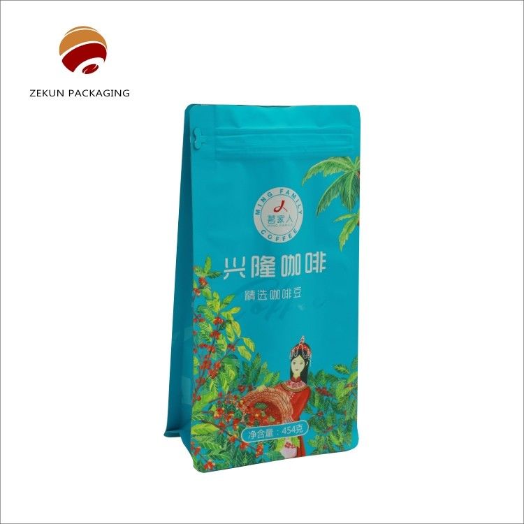 Bolsa de fondo plano Forma personalizada Manejo de superficie brillante o mate para soluciones personalizadas