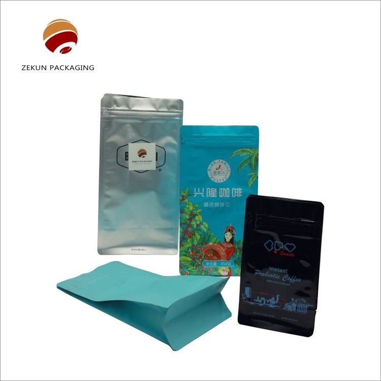 Bolsa de fondo plano Forma personalizada Manejo de superficie brillante o mate para soluciones personalizadas