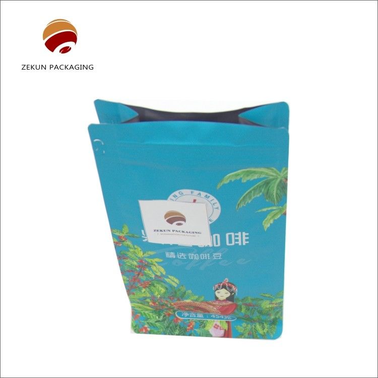 Bolsa de fondo plano Forma personalizada Manejo de superficie brillante o mate para soluciones personalizadas