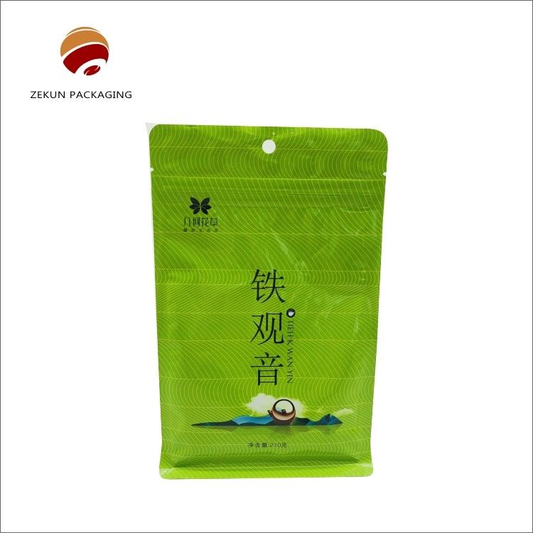 Bolsa de embalaje de té personalizada con cremallera CMYK/PANTON Diseño a prueba de humedad 30-200g-5kgs
