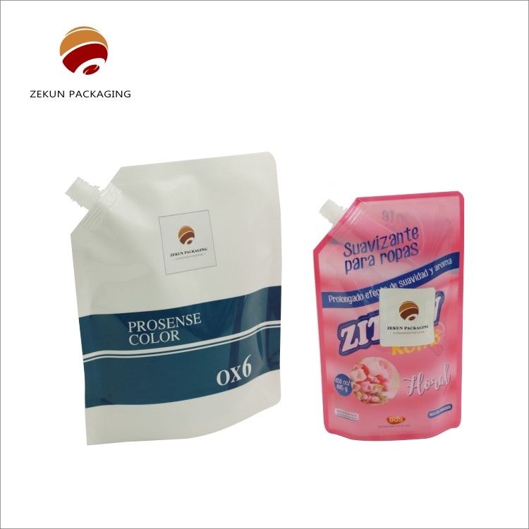 Bolsa de agua personalizada Eco-friendly Stand Up Spout Custom Logotipo Colores CMYK