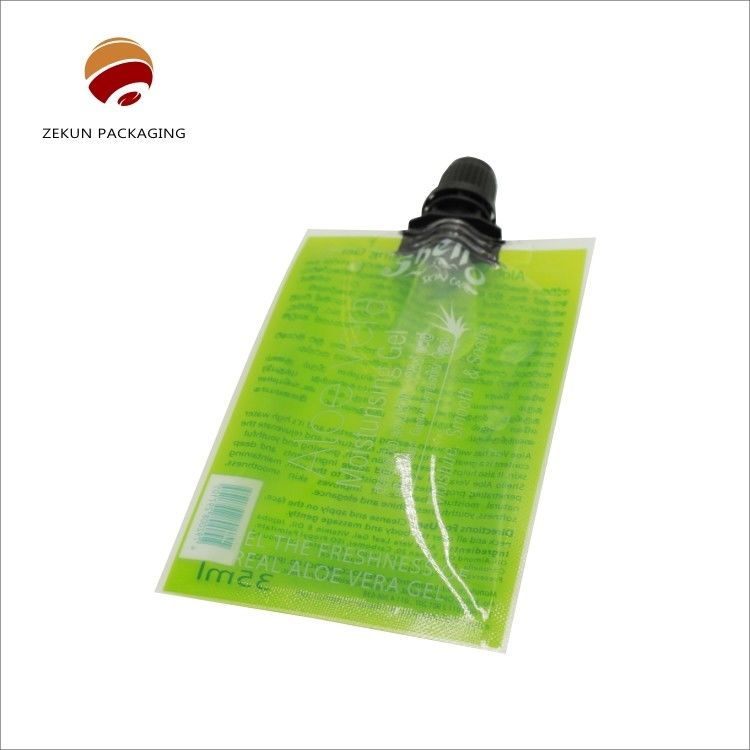 Bolsa de agua personalizada Eco-friendly Stand Up Spout Custom Logotipo Colores CMYK