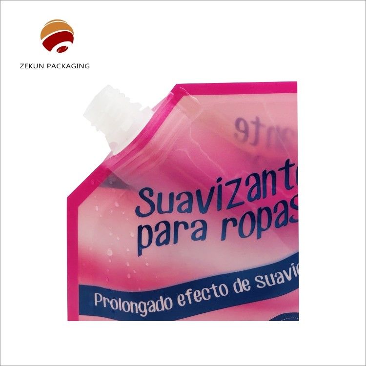 Hasta 10 bolsas de chorro líquido de impresión a color con logotipo personalizado PET/OPP/PVC/AL