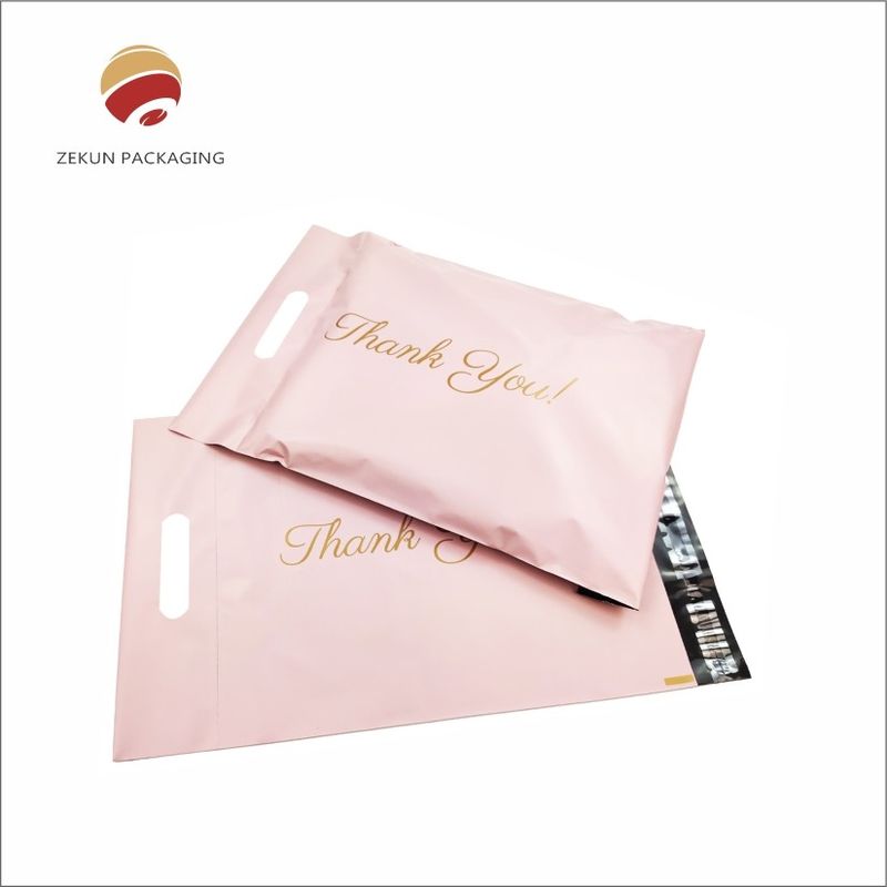 Bolsa de correo de polietileno resistente al agua de acabado de color diferente