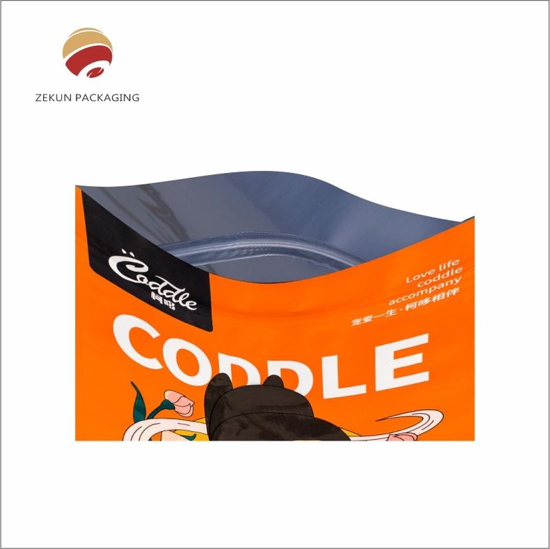 Embalaje de alimentos para mascotas de 4 capas personalizable / bolso de alimentación para mascotas con barrera de humedad