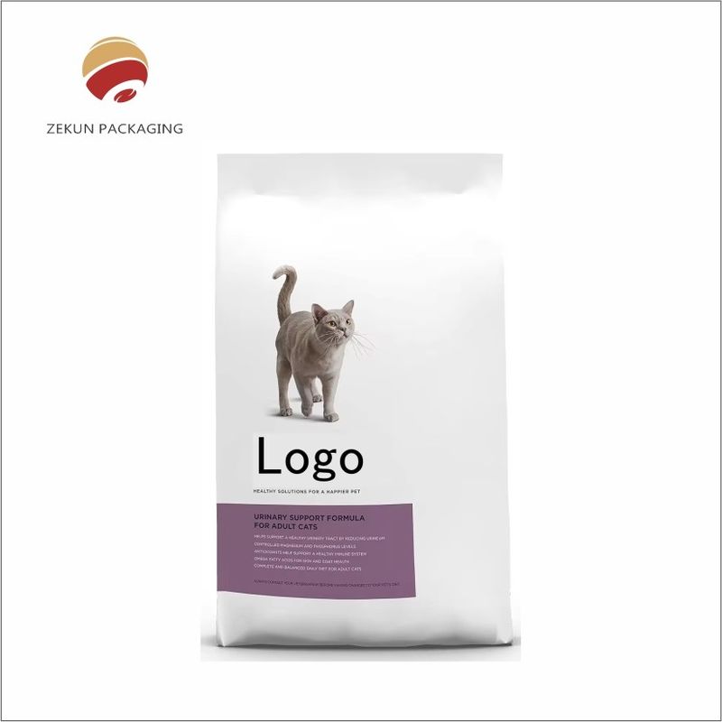 Colorido alimento para mascotas a medida Stand Up Pocket Embalaje de alimentos para mascotas con cremalleras duraderas