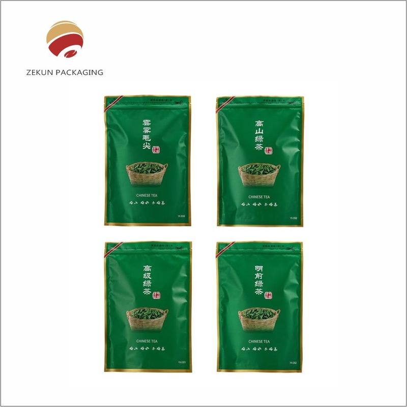 Bolsa de embalaje de té personalizada con acabado mate o brillante para 30-2000g de té