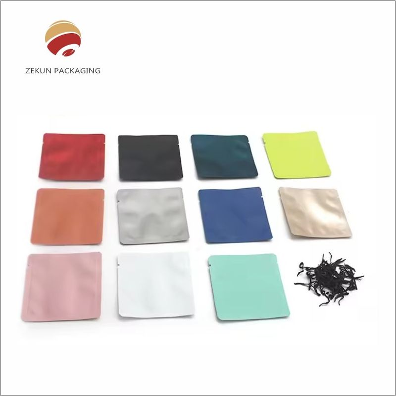 Envases de bolsas de té con grabado impreso en papel de aluminio con acabado mate o brillante