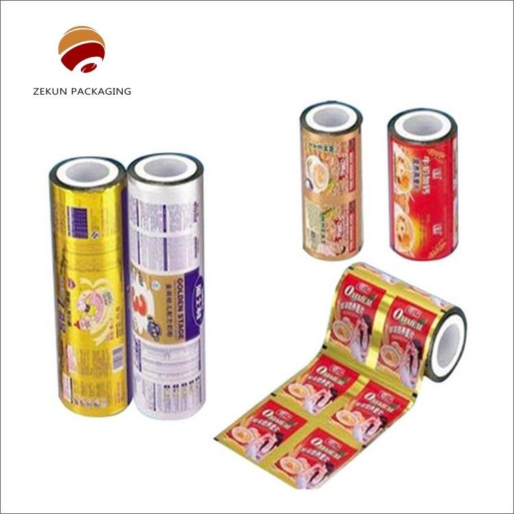 Película de rollo de embalaje flexible Mat o acabado brillante Superficie brillante / mate Finish propiedad de alta barrera para sus necesidades