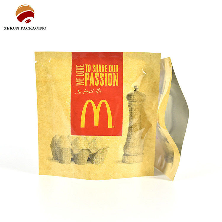 Bolsa de embalaje de alimentos de acabado brillante colores personalizables gravura impresa