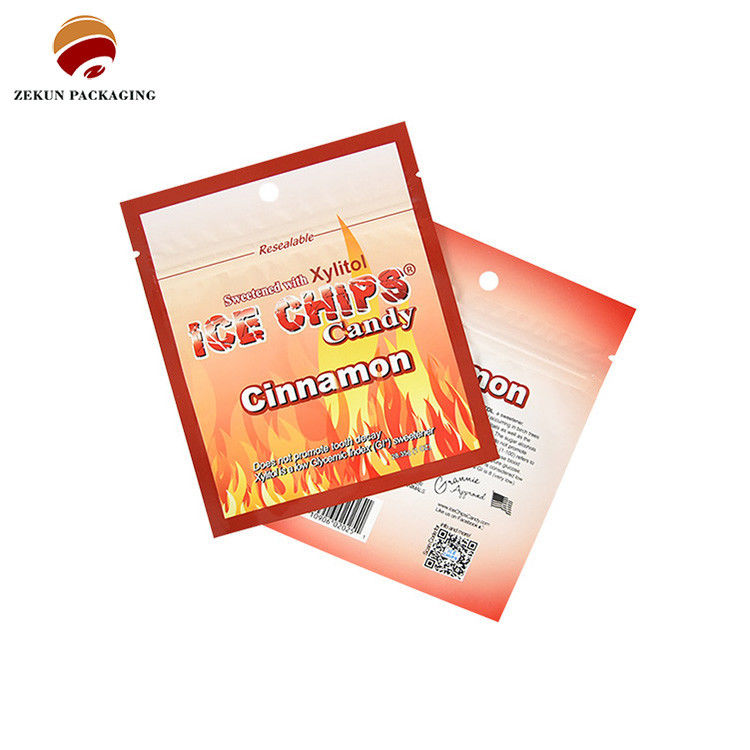 ISO/SGS Matt acabado brillante Bolsa de embalaje de alimentos con cierre por cierre Cmyk Paleta de colores
