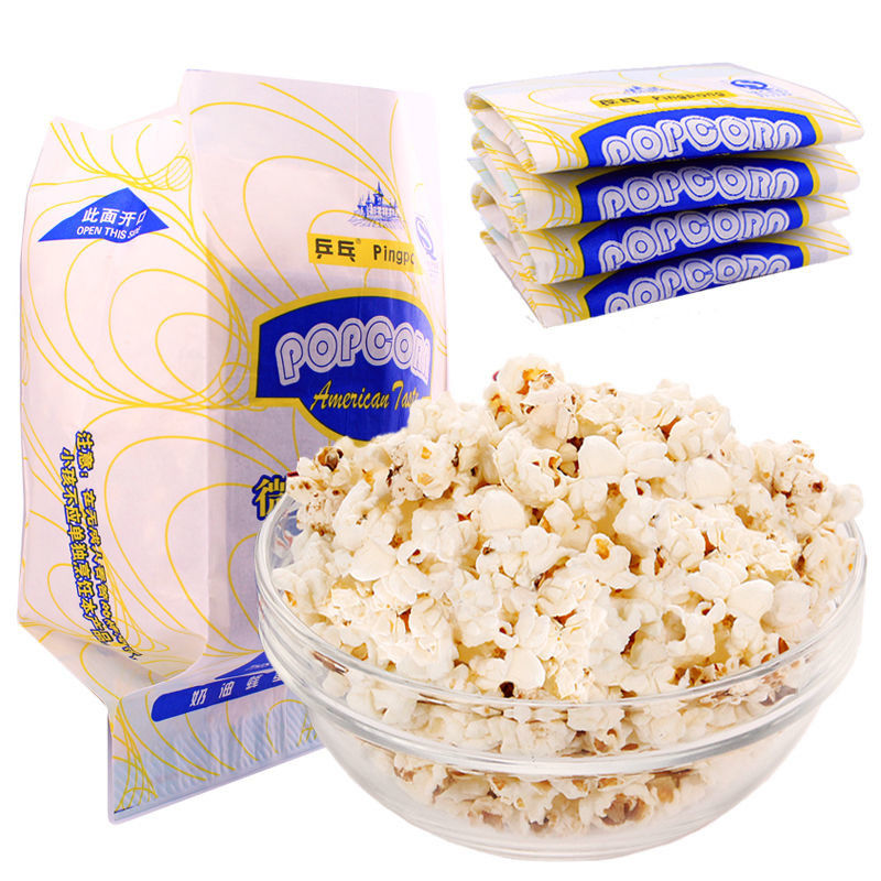 Bolsa de papel Kraft a prueba de agua y aceite hecha a medida Horno de microondas Bolsa de papel especial de palomitas hecha a medida